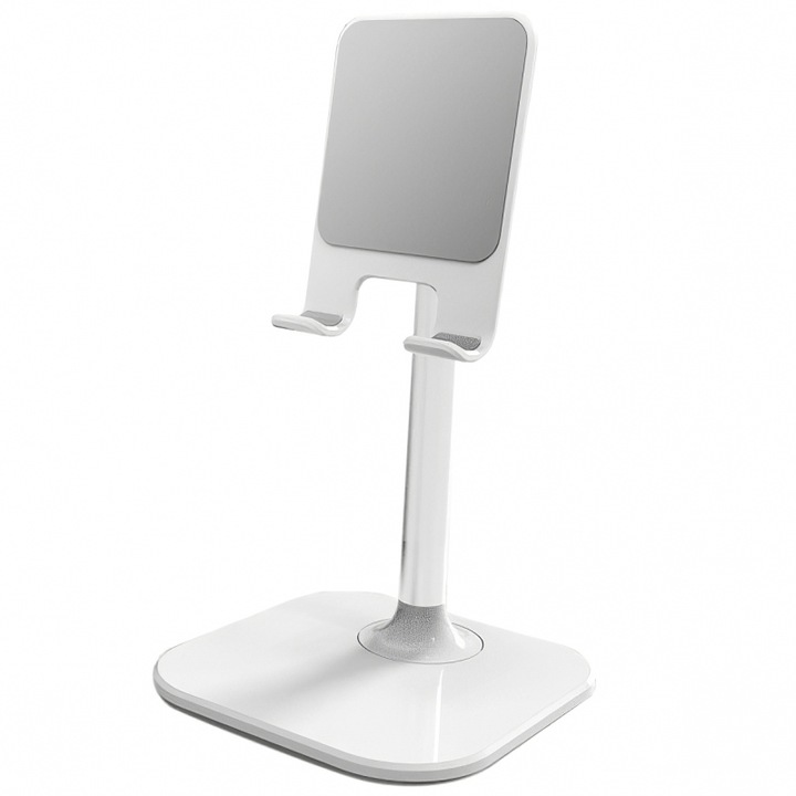 Suport de birou universal pentru Telefon / Tableta, SmartGSM, Alb