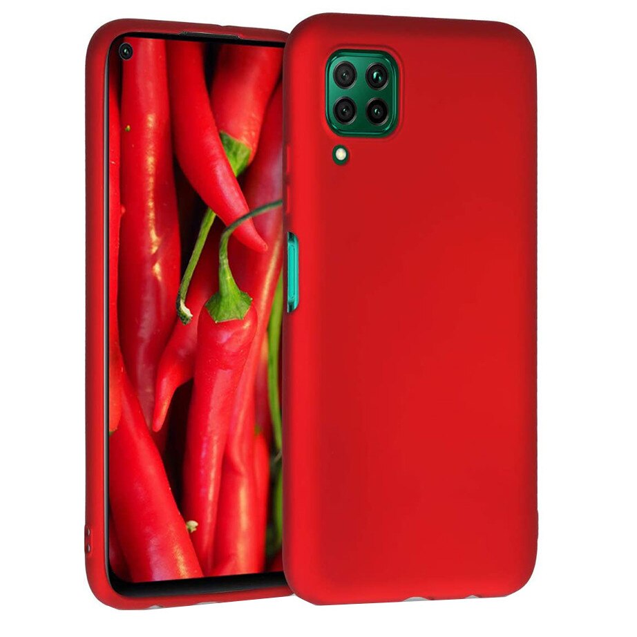 Husa protectie pentru Huawei P40 Lite, Ultra Slim, Ultra Soft, Rosu
