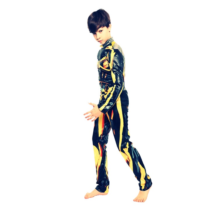 Costum Bumblebee cu muschi, Transformers, marimea S, 3-5 ani