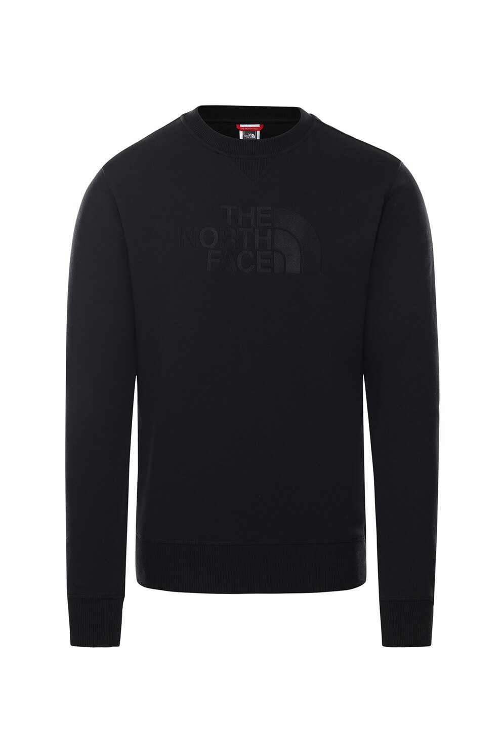 The North Face, Bluza sport cu imprimeu logo Drew Peak, Negru, M