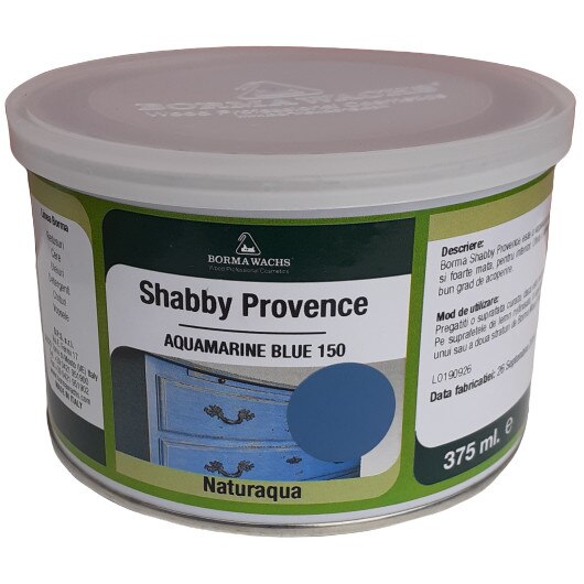 Culoare lemn vintage Aquamarine Blue Borma Wachs 375ml