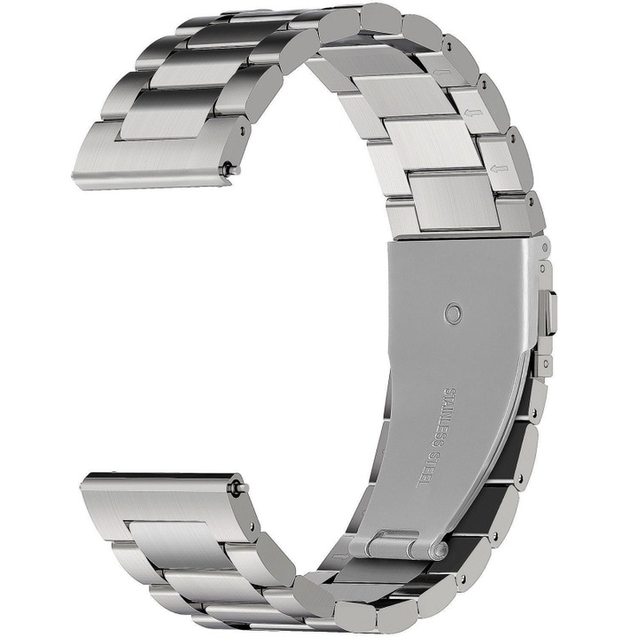 Fém szíjjal kompatibilis Gear S3 Silver 42/44 mm