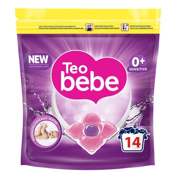 Detergent capsule Teo Bebe Cotton Soft, 14 capsule, 14 spalari Detergent capsule Teo Bebe Cotton Soft, 14 capsule, 14 spalari