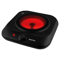 Plita ceramica, Sencor, 1200 W, 19 cm, Negru