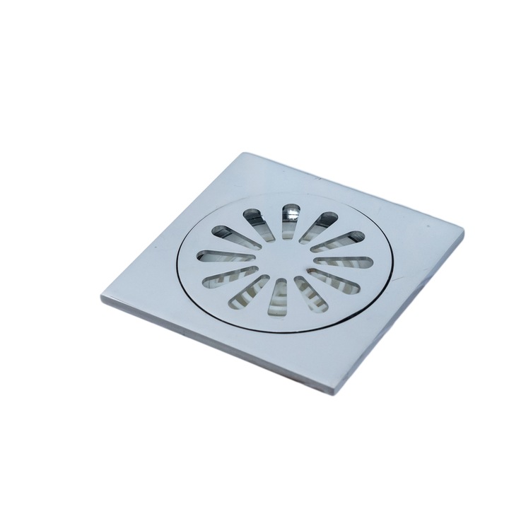 Sifon pardoseala, inox, 10x10 cm