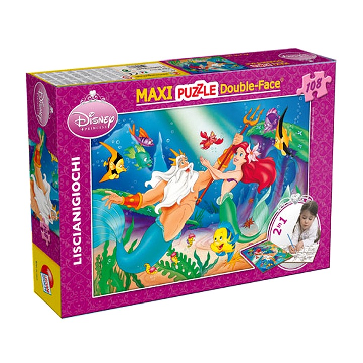 Пъзел Lisciani The Little Mermaid Maxi DF, 108 части