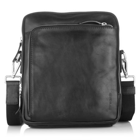 Geanta de umar pentru barbati, Silver Flame, SFT8182M, Negru