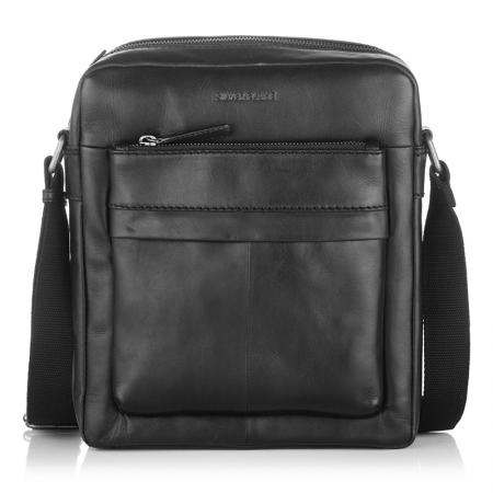 Geanta de umar pentru barbati, Silver Flame, SFT8282M, Negru