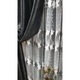 Set MASTEL 2 draperii black-out 2x100x245cm negru cu perdea brodata 300x245cm alb-negru model BR7 confectionate cu rejansa