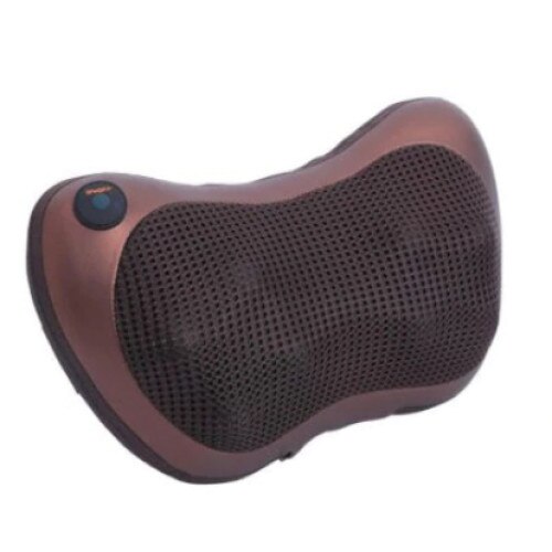 Aparat profesional electric de masaj tip perna, incalzire inflarosu, design portabil, putere 24W, Maro