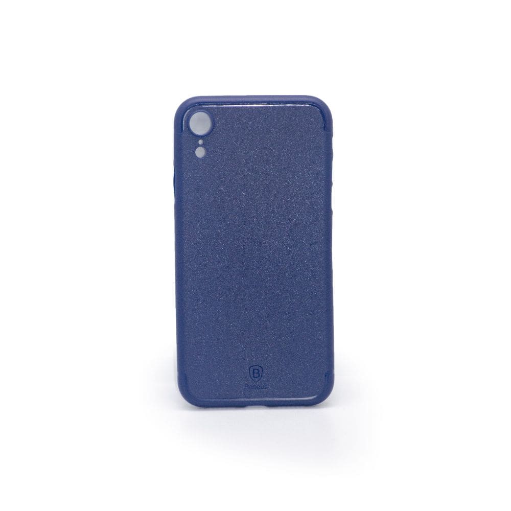 Husa Toc iPhone XR, Baseus Paper Case, Model Albastru - Carcasa pentru Protectie Antisoc Smartphone