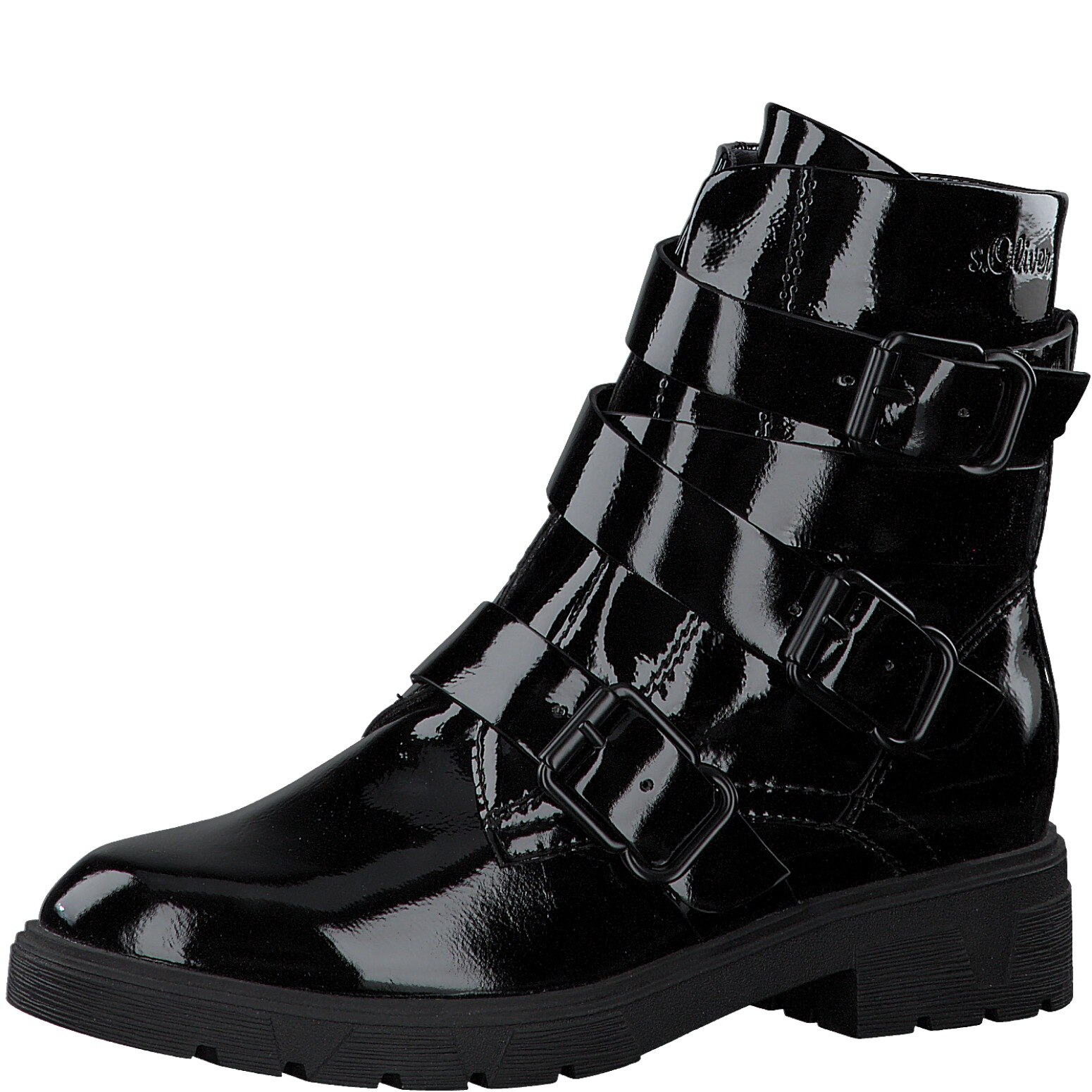 Ghete dama, s.Oliver, piele ecologica, negru, nr, Negru