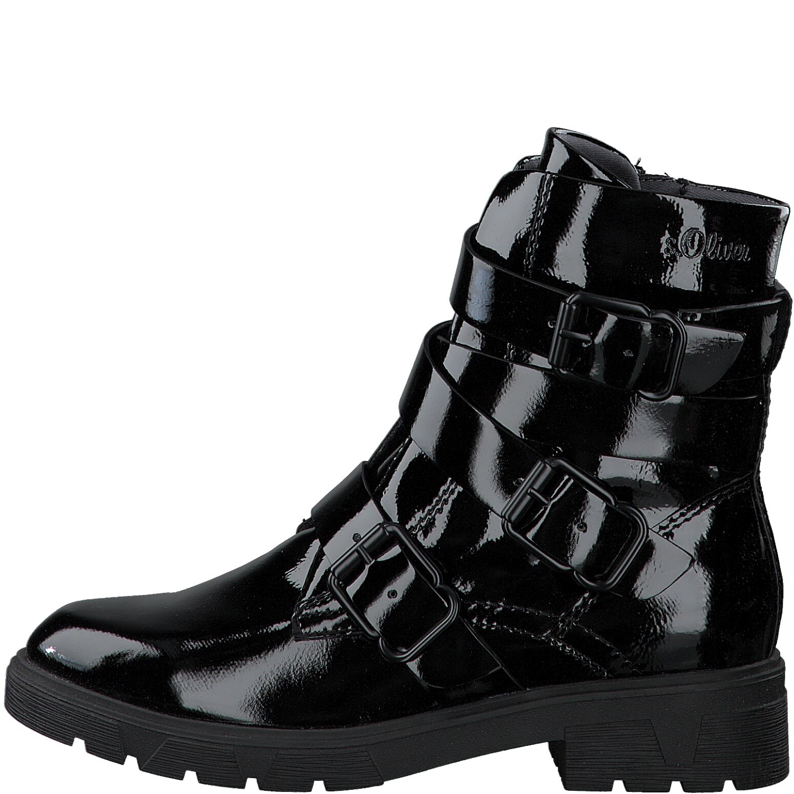 Ghete dama, s.Oliver, piele ecologica, Negru