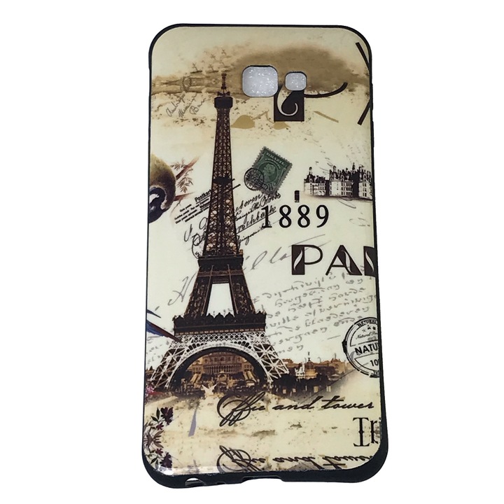 Husa compatibila cu Samsung J4 Plus, Carcasa din silicon, Design Paris
