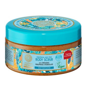Scrub de corp Natura Siberica Oblepikha and Pine 300 ml Scrub de corp Natura Siberica Oblepikha and Pine 300 ml