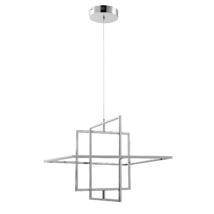 Висулка GoodHome Kohmani, сребро, топла светлина 3000 K, клас на защита IP20