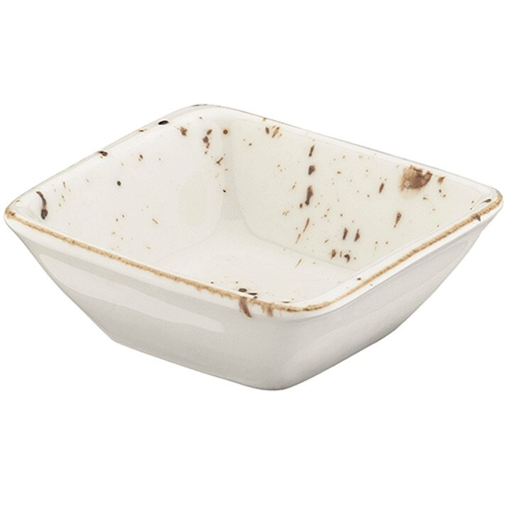 Bol patrat Bonna Grain din portelan 19x17cm