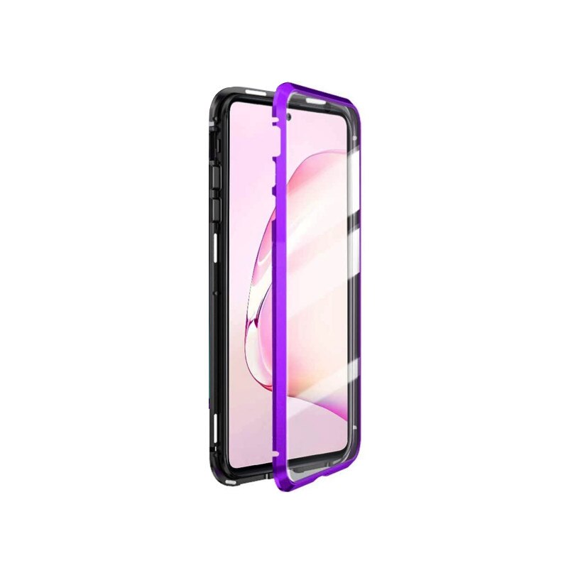 Husa 360 magnetica cu sticla fata + spate pentru Galaxy Note 10 Purple