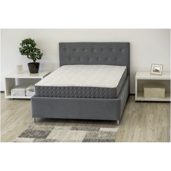 Saltea Superortopedica Kring Queen, 160x190x23 cm, spuma poliuretanica cu memorie 5 cm5, 7 zone de confort, husa cu ioni de argint, fermitate medie Saltea Superortopedica Kring Queen, 160x190x23 cm, spuma poliuretanica cu memorie 5 cm5, 7 zone de confort, husa cu ioni de argint, fermitate medie