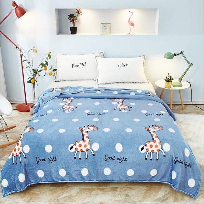 Patura cocolino moale cu model pat dublu 200X235cm culorii vii FN103