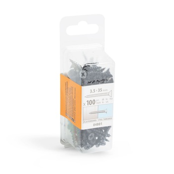 Set 100 suruburi pentru metal Handy, Cap plat, 3,5 x 35 mm Set 100 suruburi pentru metal Handy, Cap plat, 3,5 x 35 mm