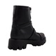 Bocanci dama, SandAli, piele naturala, barete cu catarame, talpa usoara, crampoane mari, Negru