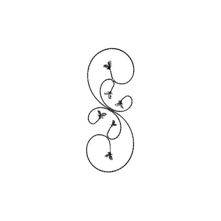 Panou Ornamental pentru Porti si Garduri din Fier Forjat, 21.116.81