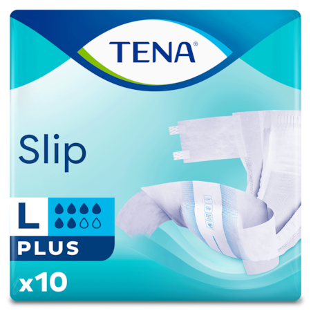 Scutece pentru incontinenta adulti, Tena Slip Plus, marime L, 10 bucati
