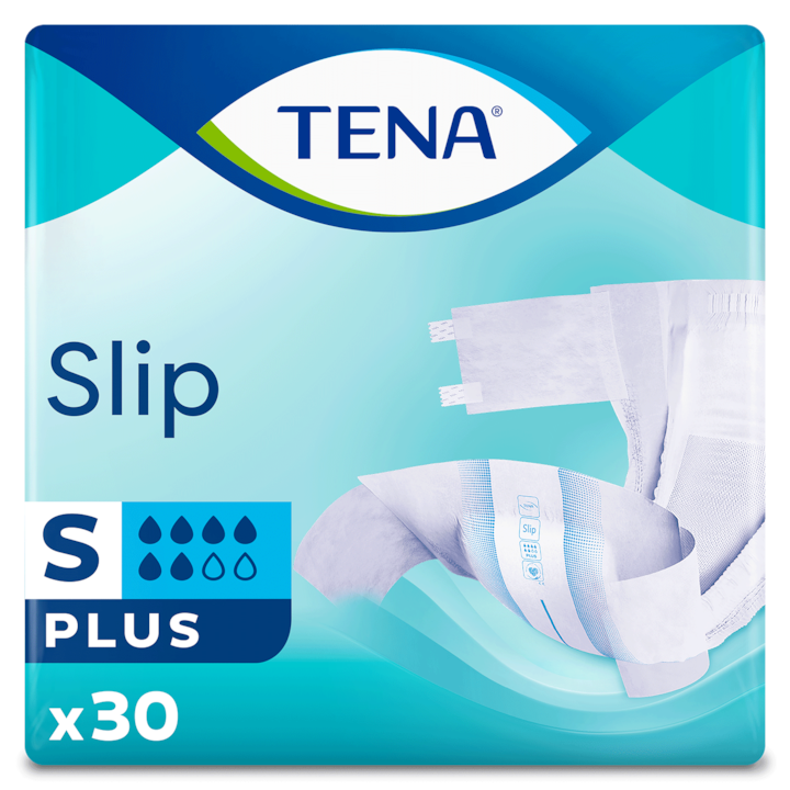 Пелени за възрастни TENA Slip Plus ConfioAir, Unisex, S, 30 броя