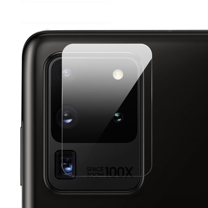 Стъклен протектор за камера Temperd Glass Samsung Galaxy S20 Plus, Прозрачен