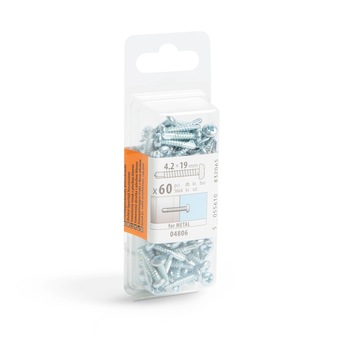 Set 60 suruburi cu cap plat autoforant Handy, 4.2 x 19 mm Set 60 suruburi cu cap plat autoforant Handy, 4.2 x 19 mm