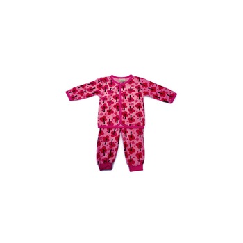 Pijama roz, din fleece, pentru copii, Fixoni, cu nasturi, marimea 68, 3-6 luni Pijama roz, din fleece, pentru copii, Fixoni, cu nasturi, marimea 68, 3-6 luni
