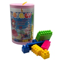 Set Cuburi pentru Construit, 32 piese colorate, pentru fete