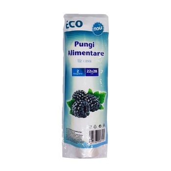 Pungi Alimentare SAFIR ECO 2 Kg, Dimensiune 22x28 cm, 380 Buc/Set Pungi Alimentare SAFIR ECO 2 Kg, Dimensiune 22x28 cm, 380 Buc/Set