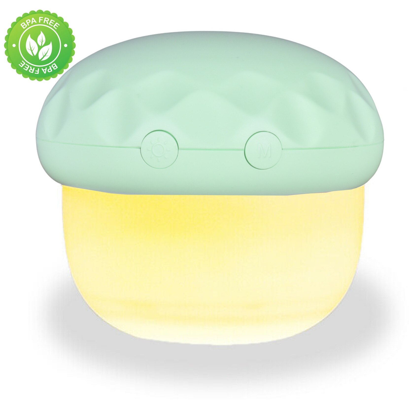 Lampa de veghe proiector pentru copii portabila, cu LEDuri multicolore si cu reglare a intensitatii, lumina alba, albastra, galbena, 5 seturi de filme, reincarcare USB, Ciuperca, verde