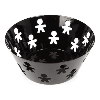 Cos rotund, otel inoxidabil, ''Girotondo'', negru, Alessi Cos rotund, otel inoxidabil, ''Girotondo'', negru, Alessi
