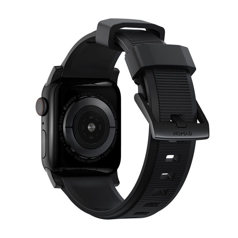 Curea rezistenta la apa NOMAD Rugged Strap Apple Watch 1/2/3/4/5/6/7/SE (38/40/41mm) Black
