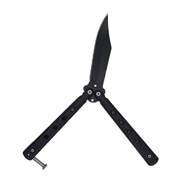 Cutit fluture Butterfly, Balisong 19 cm, negru, 4 gauri Cutit fluture Butterfly, Balisong 19 cm, negru, 4 gauri