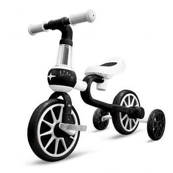 Bicicleta de echilibru pentru copii, IMK, cu pedale, roti ajutatoare, inaltime reglabila, alb/negru, 50 x 69 x 35 cm Bicicleta de echilibru pentru copii, IMK, cu pedale, roti ajutatoare, inaltime reglabila, alb/negru, 50 x 69 x 35 cm
