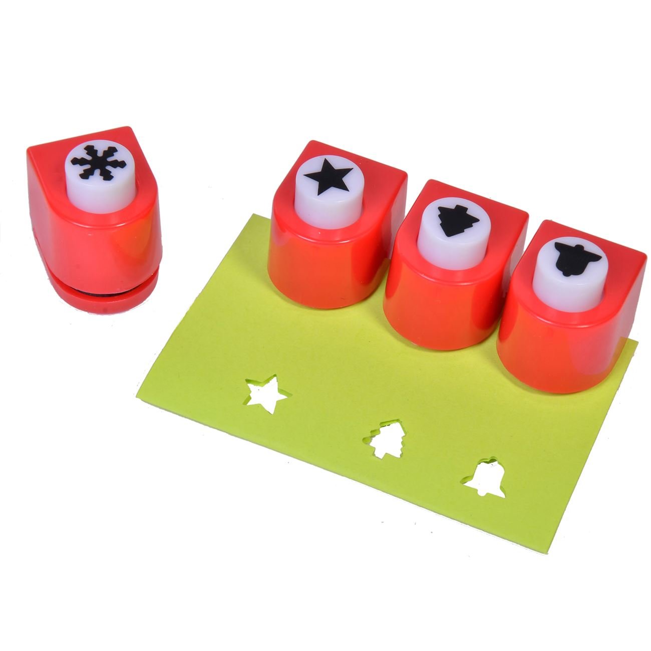 Set 4 perforatoare cu design si forme de Craciun, Lioness