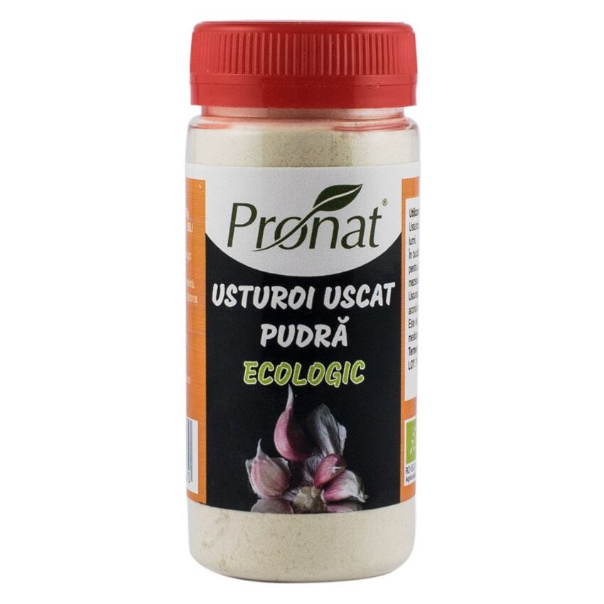 Usturoi uscat, pudra, bio, Pronat, 60g