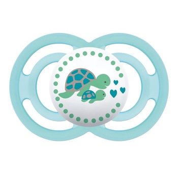 Suzeta ortodontica silicon MAM Perfect 713194, Turcoaz 6+ luni Suzeta ortodontica silicon MAM Perfect 713194, Turcoaz 6+ luni