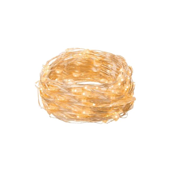 Instalatie luminoasa LED de Craciun, 300 led-uri, cu 8 functii, alb cald, 2m, 220V