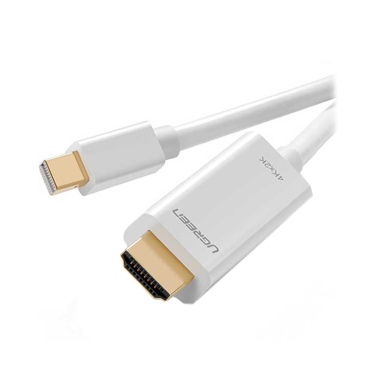 Cablu HDMI UGREEN Mini DisplayPort, 4K, 1.5m, Alb