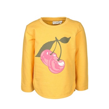 Bluza fetite Cherry, Galben, Name it, Marimea 98 Bluza fetite Cherry, Galben, Name it, Marimea 98