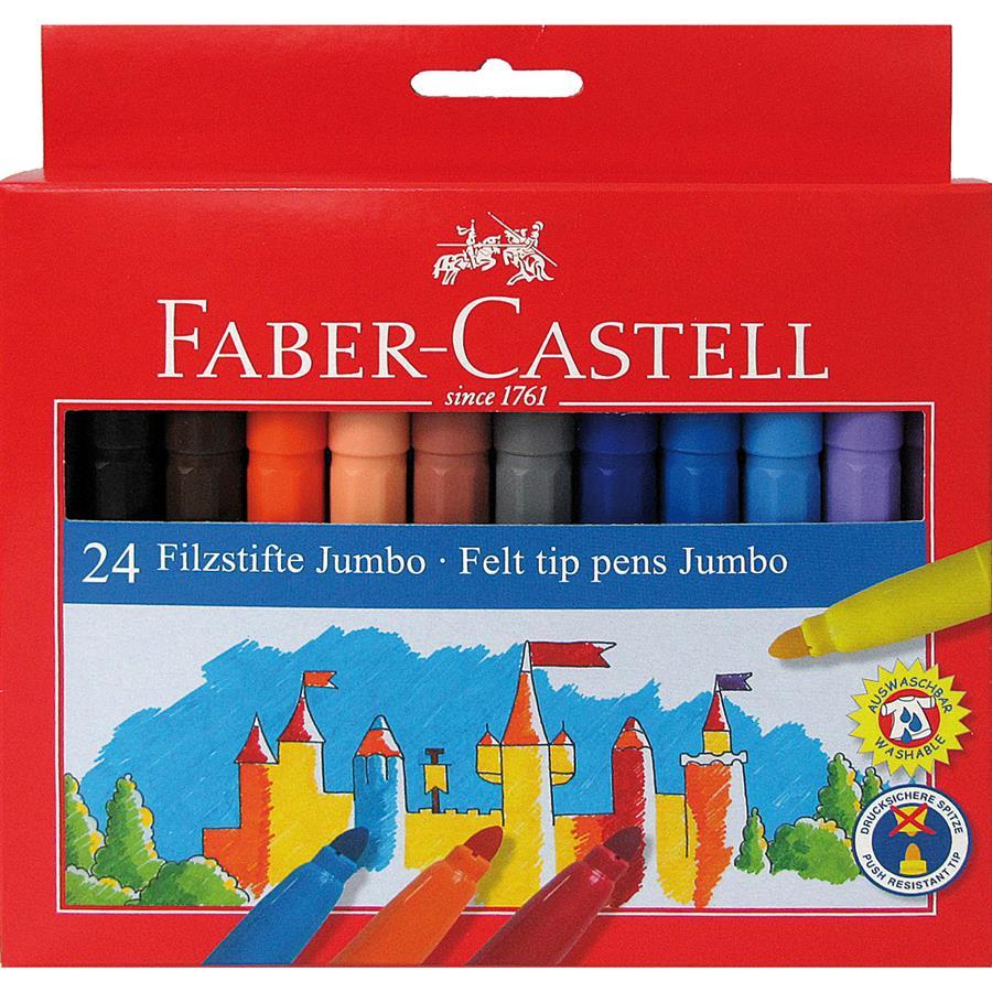 Carioca Jumbo Faber-Castell, 24 culori