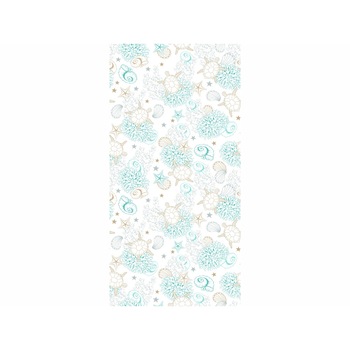 Folie cabina dus, Folina, imprimeu corali, 100x210 cm Folie cabina dus, Folina, imprimeu corali, 100x210 cm