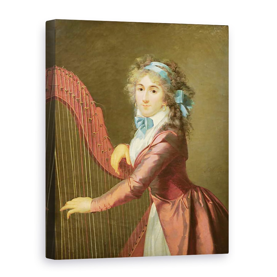 Tablou canvas - Adele Romany - Portretul unui Tanar Harpist, 75 x 100 cm