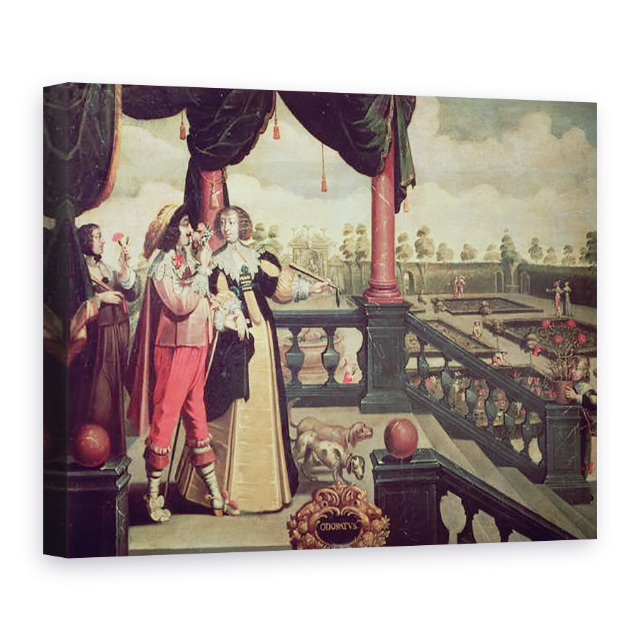 Tablou canvas - Abraham Bosse - Cele cinci simturi - miros, 75 x 100 cm