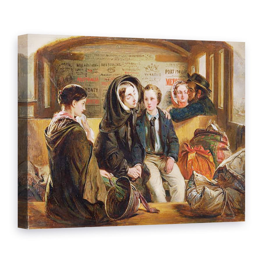 Tablou canvas - Abraham Soloman - Clasa a doua - despartirea Astfel, o parte suntem bogati in durere, despartire saraci., 75 x 100 cm